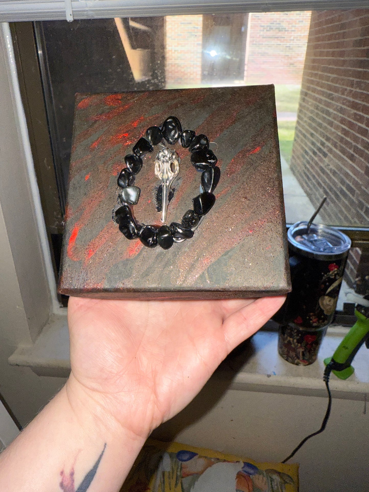 Black & red trinket box