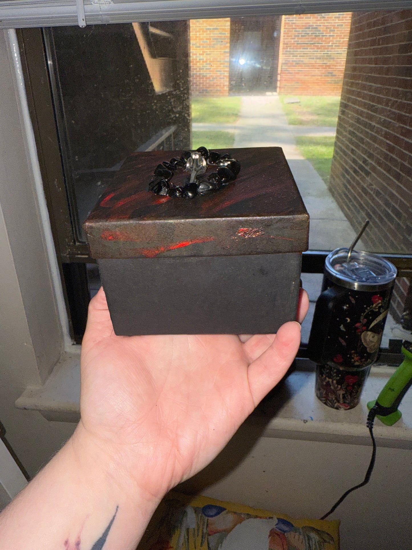 Black & red trinket box