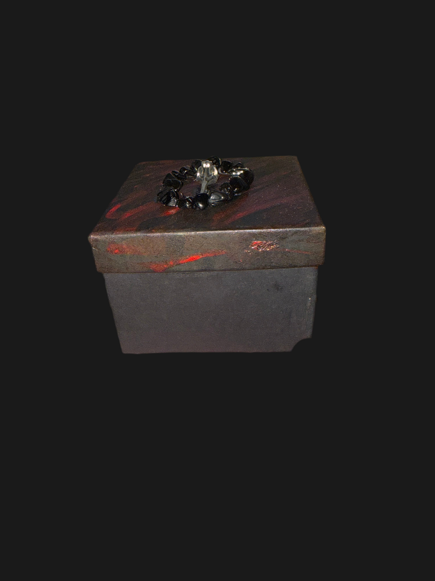 Black & red trinket box