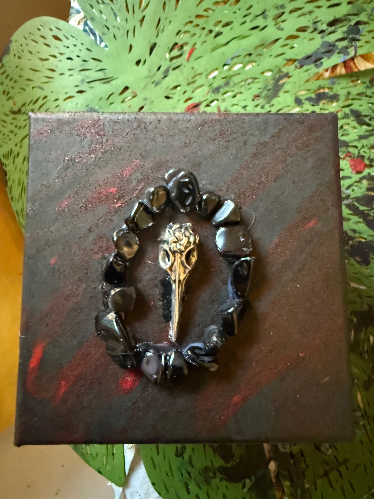 Black & red trinket box