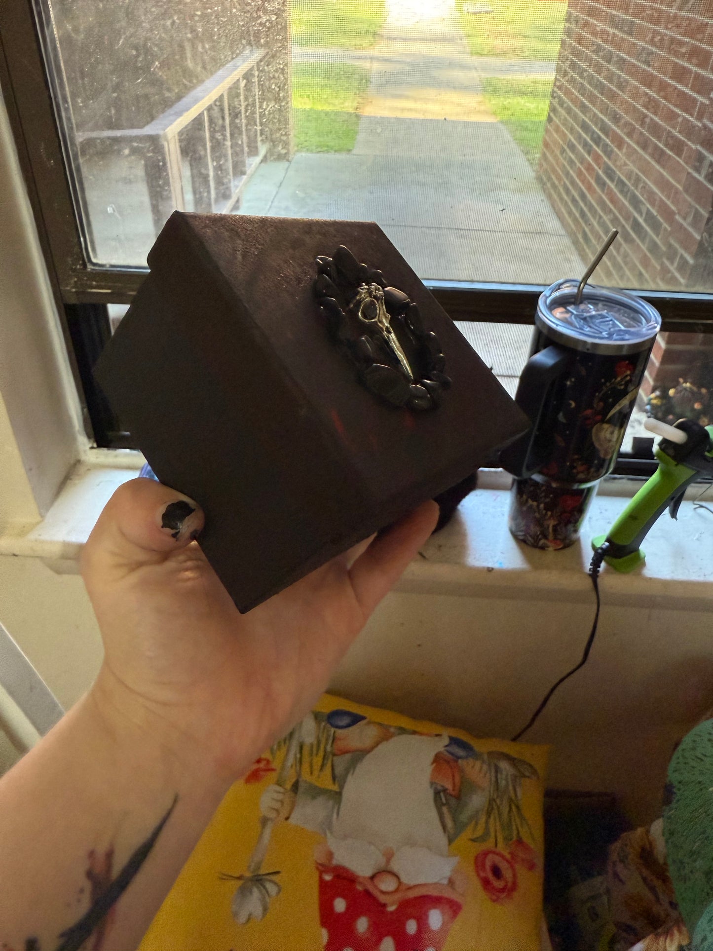 Black & red trinket box