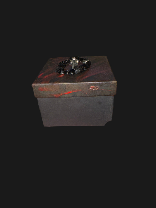 Black & red trinket box