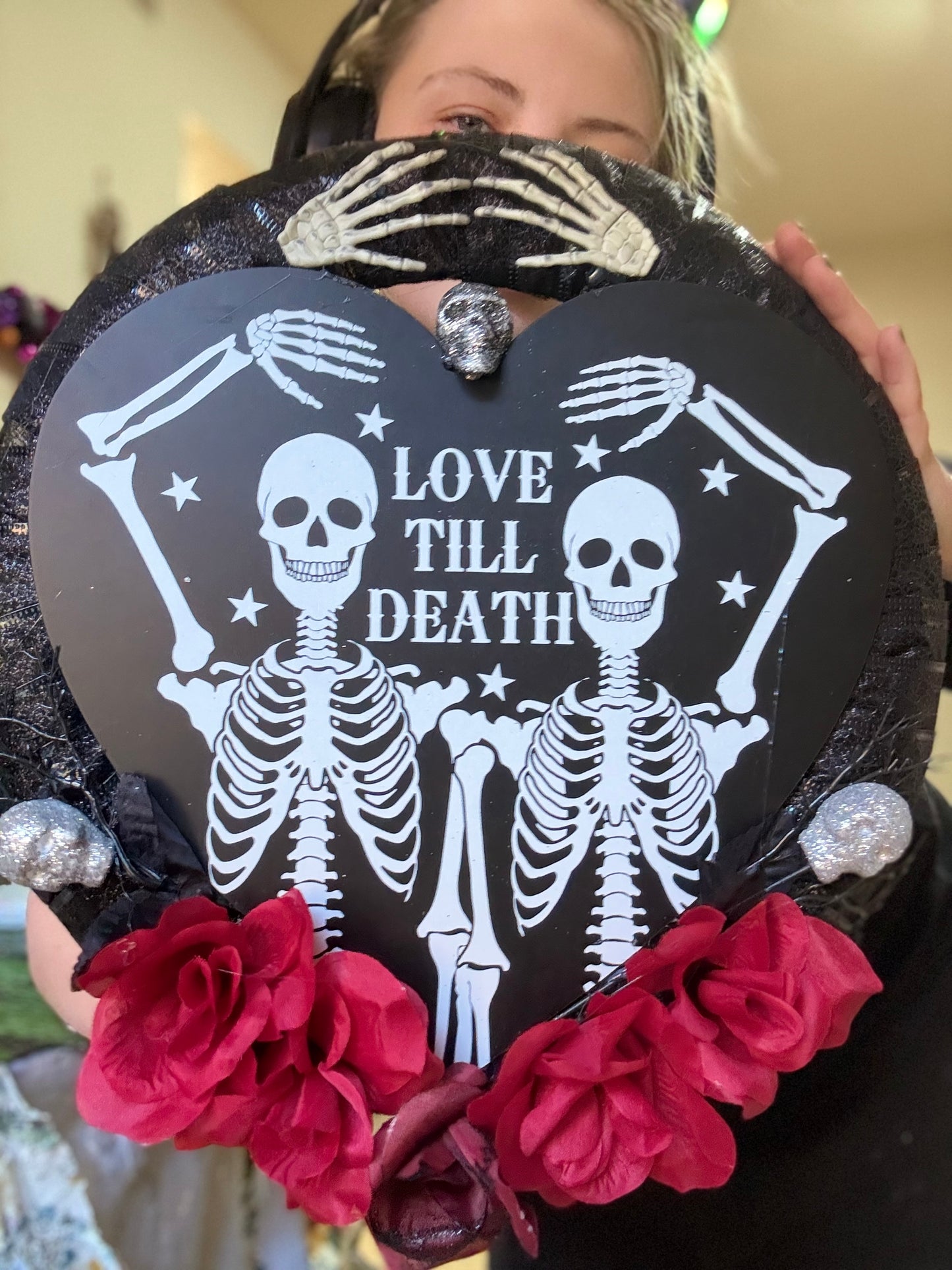 Medium size wreath Skelton style 💀