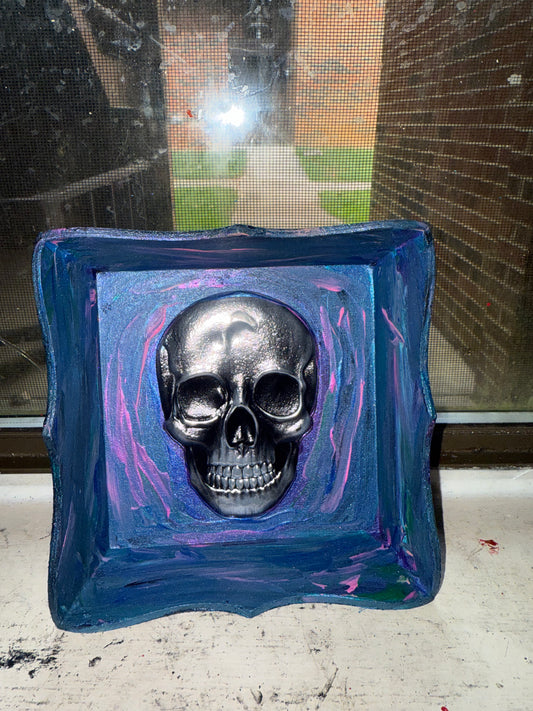 Skull decorative tray
