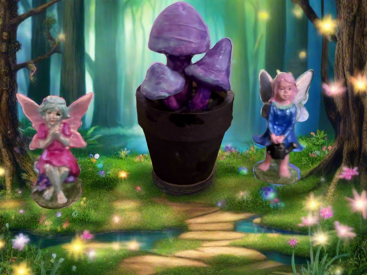 gothic style fairy & mushroom